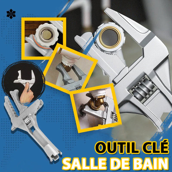 OUTIL MULTIFONCTIONNEL DE CLÉ DE SALLE DE BAIN